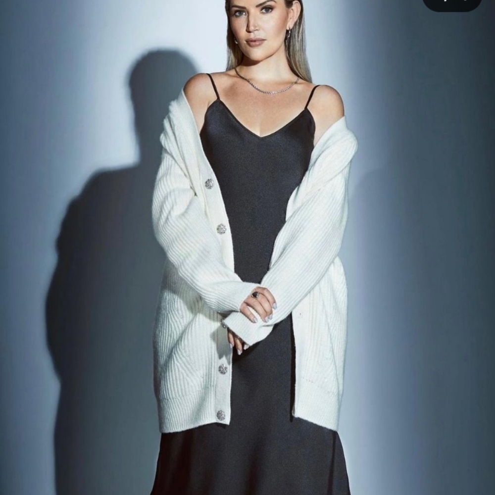 Knix papaya slip dress